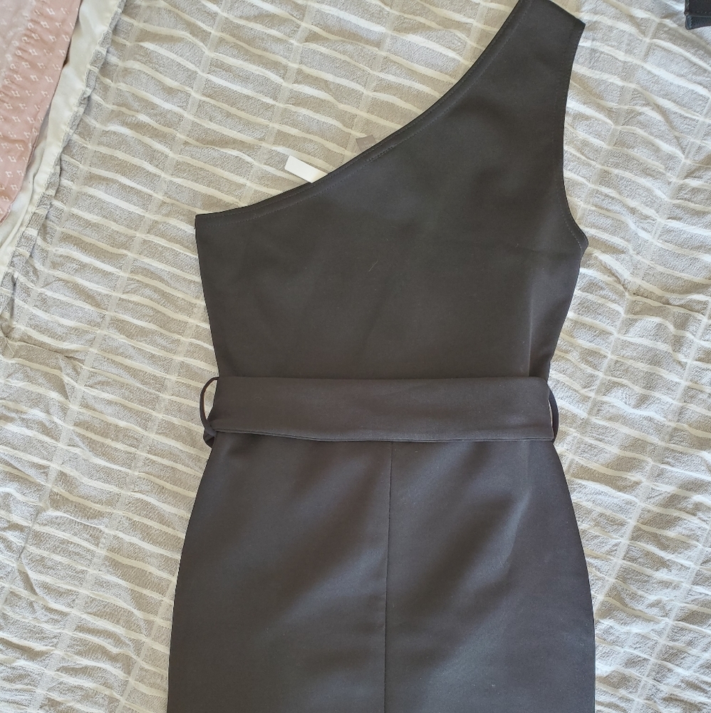 ASOS One Shoulder Wrap Mini Dress - Picture 3 of 7